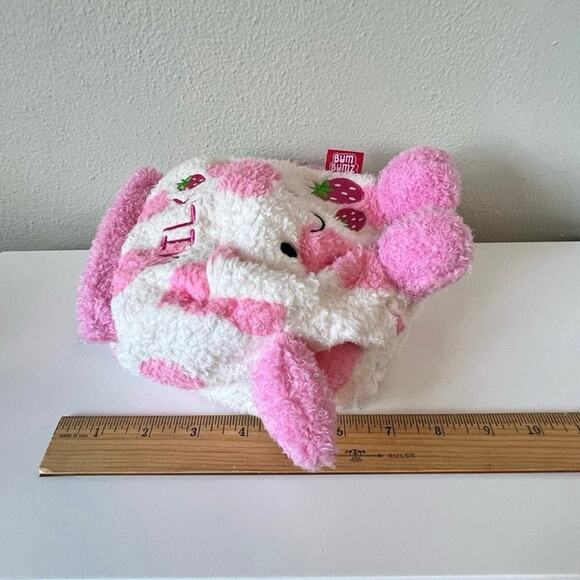 BumBumz Strawberry Milk Sunday 8” BreakfastBumz Plush Stuffed Toy - Picture 6 of 7
